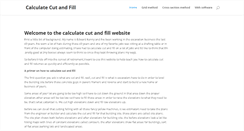 Desktop Screenshot of calculatecutandfill.com