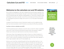 Tablet Screenshot of calculatecutandfill.com